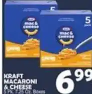 Bravo Supermarkets Kraft macaroni & cheese offer
