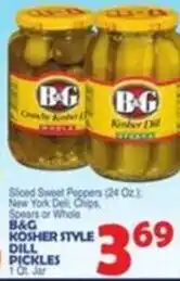 Bravo Supermarkets B&G sliced sweet peppers offer
