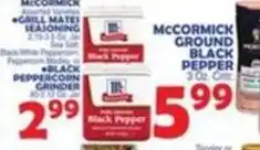Bravo Supermarkets McCormick ground black pepper offer