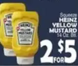 Bravo Supermarkets Heinz yellow mustard offer