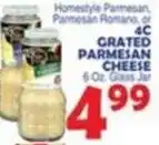 Bravo Supermarkets 4c Grated Parmesan Cheese offer