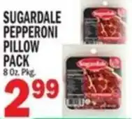 Bravo Supermarkets Sugardale pepperoni pillow pack offer