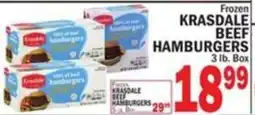 Bravo Supermarkets Krasdale beef hamburgers offer