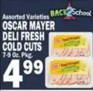 Bravo Supermarkets Oscar Mayer deli fresh cold cuts offer