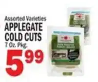 Bravo Supermarkets Applegate cold cuts offer