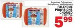 Bravo Supermarkets Palenque Provisions Chorizo offer
