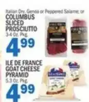 Bravo Supermarkets Columbus sliced prosciutto offer