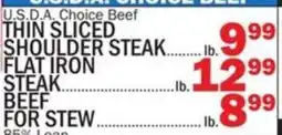 Bravo Supermarkets U.S.D.A. Choice Beef offer