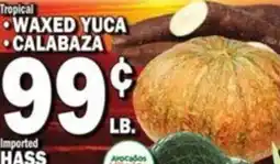 Bravo Supermarkets Tropical Waxed Yuca Calabaza offer
