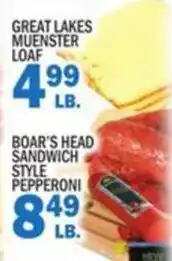 Bravo Supermarkets Great lakes muenster loaf offer