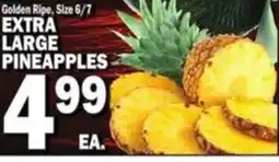 Bravo Supermarkets Golden Ripe Extra Large Pineapples offer