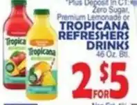 Bravo Supermarkets Tropicana Refreshers Drinks offer