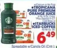 Bravo Supermarkets Starbucks iced coffee offer