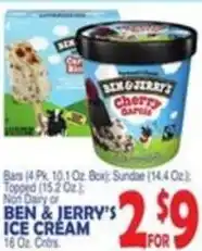 Bravo Supermarkets Ben & Jerry's ice cream offer