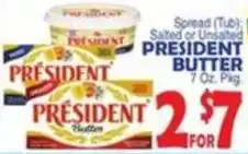 Bravo Supermarkets President butter offer
