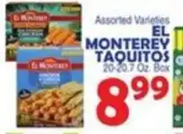 Bravo Supermarkets El Monterey taquitos offer