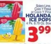 Bravo Supermarkets Holanda ice pops offer