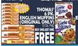 Bravo Supermarkets Thomas' english muffins offer