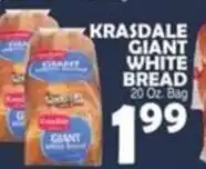 Bravo Supermarkets Krasdale giant white bread offer