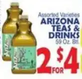 Bravo Supermarkets Arizona teas and drinks offer