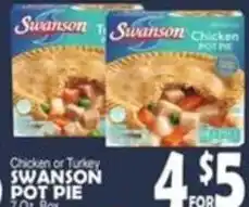 Bravo Supermarkets Swanson chicken or turkey pot pie offer