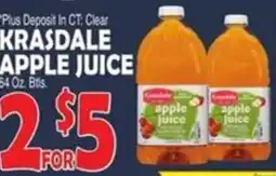 Bravo Supermarkets Krasdale apple juice offer