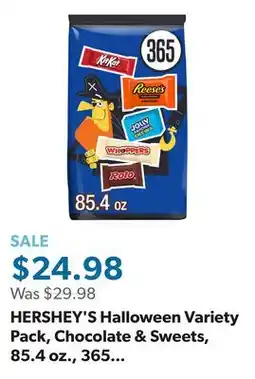 Sam's Club HERSHEY'S Halloween Variety Pack, Chocolate & Sweets, 85.4 oz., 365 pk offer