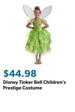 Sam's Club Disney Tinker Bell Children's Prestige Costume offer