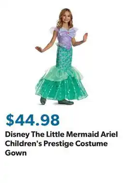 Sam's Club Disney The Little Mermaid Ariel Children's Prestige Costume Gown offer