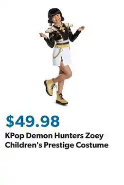 Sam's Club KPop Demon Hunters Zoey Children's Prestige Costume offer