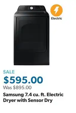 Sam's Club Samsung 7.4 cu. ft. Electric Dryer with Sensor Dry offer