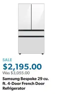 Sam's Club Samsung Bespoke 29 cu. ft. 4-Door French Door Refrigerator offer