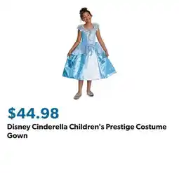 Sam's Club Disney Cinderella Children's Prestige Costume Gown offer