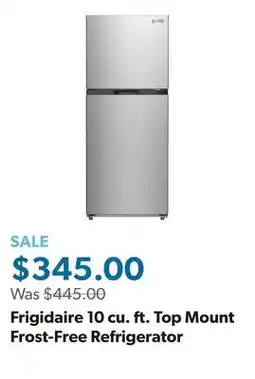 Sam's Club Frigidaire 10 cu. ft. Top Mount Frost-Free Refrigerator offer