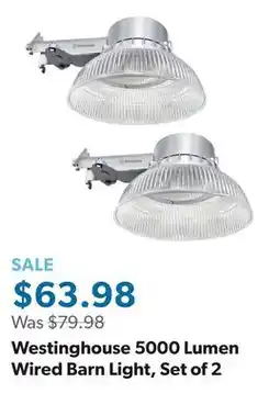 Sam's Club Westinghouse 5000 Lumen Wired Barn Light, Set of 2 offer