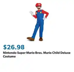 Sam's Club Nintendo Super Mario Bros. Mario Child Deluxe Costume offer