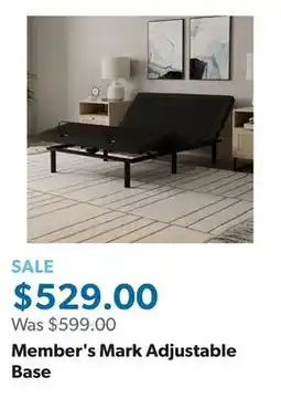 Sam's Club Member's Mark Adjustable Base offer