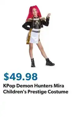 Sam's Club KPop Demon Hunters Mira Children's Prestige Costume offer