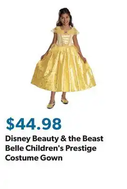 Sam's Club Disney Beauty & the Beast Belle Children's Prestige Costume Gown offer