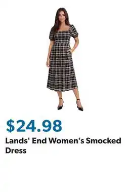Sam's Club Lands' End Women's Smocked Dress offer