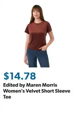 Sam's Club Edited by Maren Morris Women's Velvet Short Sleeve Tee offer