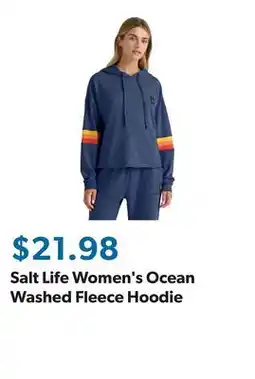 Sam's Club Salt Life Women's Ocean Washed Fleece Hoodie offer