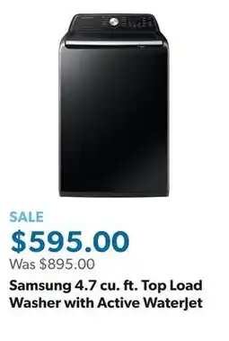 Sam's Club Samsung 4.7 cu. ft. Top Load Washer with Active WaterJet offer