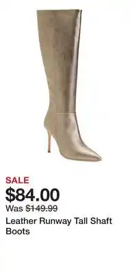 TJ Maxx Leather Runway Tall Shaft Boots offer
