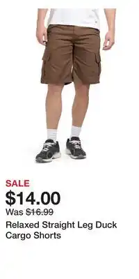 TJ Maxx Relaxed Straight Leg Duck Cargo Shorts offer