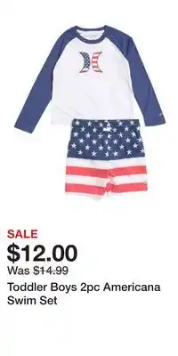 TJ Maxx Toddler Boys 2pc Americana Swim Set offer