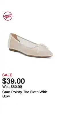 TJ Maxx Cam Pointy Toe Flats With Bow offer