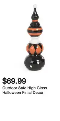 TJ Maxx Outdoor Safe High Gloss Halloween Finial Decor offer