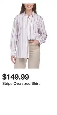 TJ Maxx Stripe Oversized Shirt offer