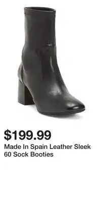 TJ Maxx Made In Spain Leather Sleek 60 Sock Booties offer